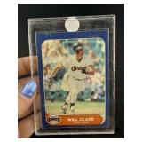 1986 Fleer Will Clark Baseball Card