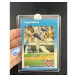 1987 Fleer Greg Maddux Baseball Card