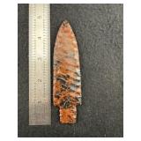 Mahogany Obsidian Spear Point Indian Artifact Arro