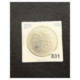 1889 UNC Morgan Silver Dollar Coin