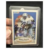 Barry Sanders Hand Signed Authentic Autograph