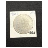 1880 O UNC Morgan Silver Dollar Coin
