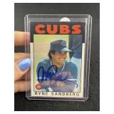 Ryne Sandberg Hand Signed Authentic Autograph