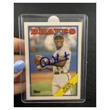 Ron Gant Hand Signed Authentic Autograph