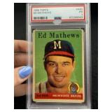 1958 Topps Ed Mathews Baseball Card