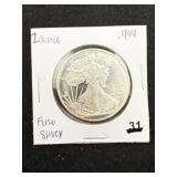 2 Ounce .999 Fine Silver Round Coin
