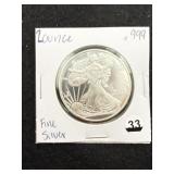 2 Ounce .999 Fine Silver Round Coin