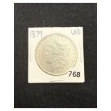 1879 UNC Morgan Silver Dollar Coin
