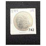 1879 S UNC Morgan Silver Dollar Coin