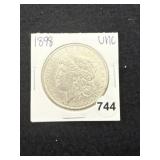 1898 UNC Morgan Silver Dollar Coin