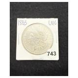 1883 UNC Morgan Silver Dollar Coin