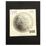 1898 UNC Morgan Silver Dollar Coin