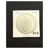 1883 O UNC Morgan Silver Dollar Coin