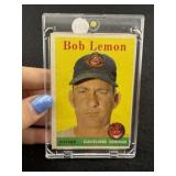 1958 Topps Bob Lemon Baseball Card