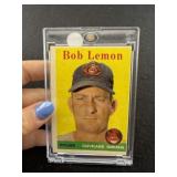 1958 Topps Bob Lemon Baseball Card