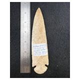 Dovetail Indian Artifact Arrowhead