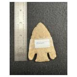 Calf Creek Indian Artifact Arrowhead