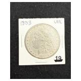 1883 UNC Morgan Silver Dollar Coin