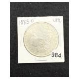 1883 O UNC Morgan Silver Dollar Coin