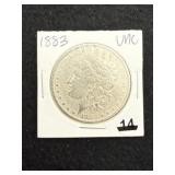 1883 UNC Morgan Silver Dollar Coin