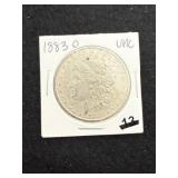1883 O UNC Morgan Silver Dollar Coin