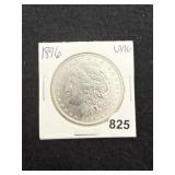 1896 UNC Morgan Silver Dollar Coin