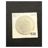 1881 S UNC Morgan Silver Dollar Coin