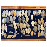 Group of very nice Arrow Points, etc frame NOT inc