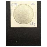 1879 UNC Morgan Silver Dollar Coin