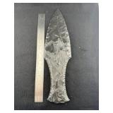 Large Obsidian Blade Indian Artifact Arrowhead