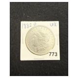 1882 O UNC Morgan Silver Dollar Coin