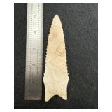 Dalton Indian Artifact Arrowhead
