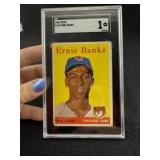 1958 Topps Ernie Banks Baseball Card