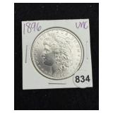 1896 UNC Morgan Silver Dollar Coin