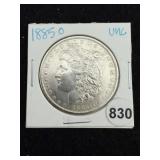 1885 O UNC Morgan Silver Dollar Coin