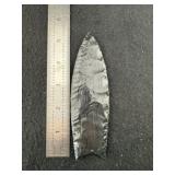 Obsidian Clovis Indian Artifact Arrowhead