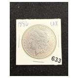 1886 UNC Morgan Silver Dollar Coin