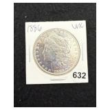 1886 UNC Morgan Silver Dollar Coin