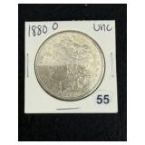 1880 O UNC Morgan Silver Dollar Coin