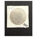 1926 S Peace Silver Dollar Coin