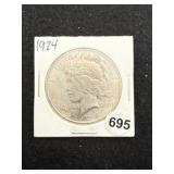 1924 Peace Silver Dollar Coin