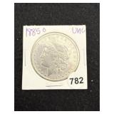 1885 O UNC Morgan Silver Dollar Coin