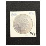 1896 UNC Morgan Silver Dollar Coin