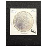 1886 UNC Morgan Silver Dollar Coin