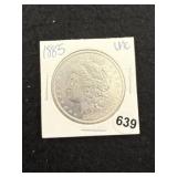 1885 UNC Morgan Silver Dollar Coin