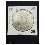 1891 O UNC Morgan Silver Dollar Coin