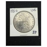 1881 O UNC Morgan Silver Dollar Coin