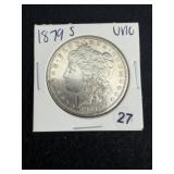 1879 S UNC Morgan Silver Dollar Coin