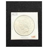 1922 Peace Silver Dollar Coin