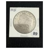 1921 Morgan Silver Dollar Coin